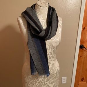 NWT Alan Flusser 100% Merino wool scarf.